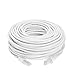 Cables Direct Online Cat6 50FT Network Ethernet Patch Cable, 550Mhz Internet Wire, Compatible with PC, Laptop, Modem, Router, TVs, Printer Cord, Consoles for Home and Office, White