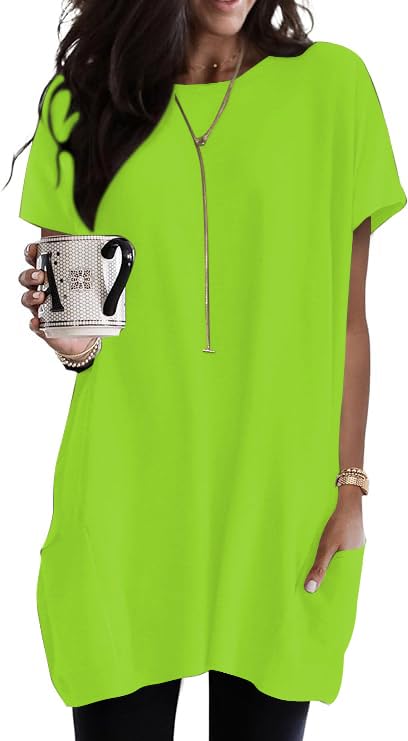 Poetsky Womens Sexy Neon T Shirts Summer Basic Tee