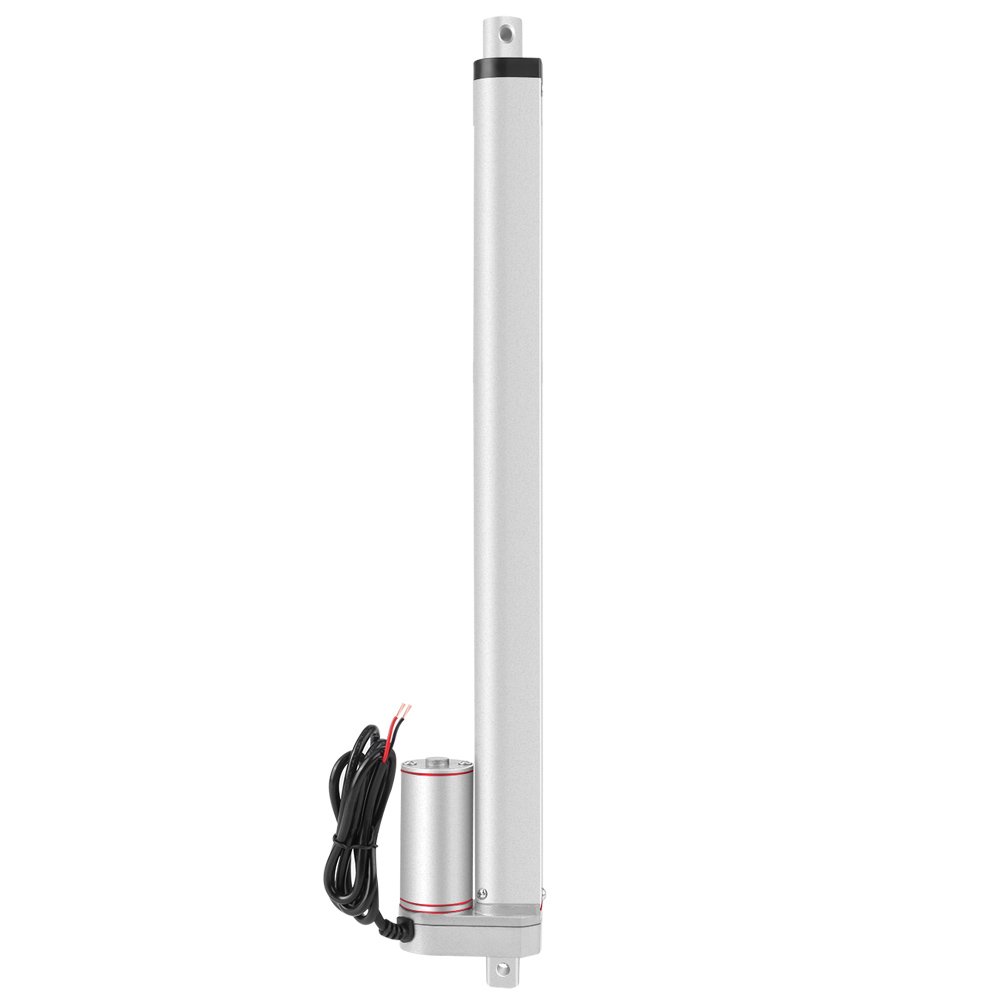 Walfront DC 12V Linear Actuator 75KG Max Lift 400mm Stroke Electric Motor for Electroic, Medical, Auto Use