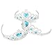 XiangGuanQianYing Princess Dress Up Crowns and Tiaras for Child from 3 Years Up Party Favors Blue Tiara Plastic Silver Tiara(10 Pack) (Sky Blue)