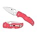 Spyderco Native 5 Lightweight Folding Knife - Pink FRN Handle with PlainEdge, Full-Flat Grind, CPM S30V Steel Blade and Back Lock - C41PPN5