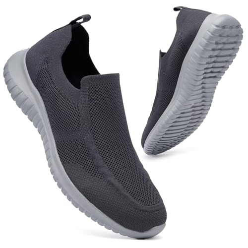konhill Men's Breathable Mesh Sneakers - Ultra Comfortable and Lightweight with Flexible Sole for Continuous Daily