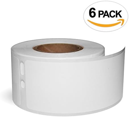 6 Rolls of SLP-2RL Compatible Labels for SEIKO SmartLabel 1-1/8'' x 3-1/2'' (28mm x 89mm) by OFFICE LABELS
