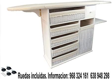 Meyvaser Mueble planchador Estoril (Blanco): Amazon.es: Hogar