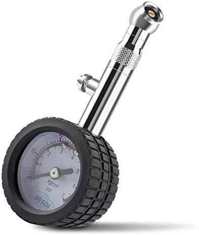 Automotive Tire Pressure Gauge 100PSI Accurate Heavy Duty Air Pressure Tire Gauge for Car Truck Motorcycle Accessories Tools (Black)