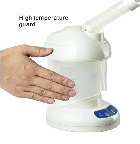 Kingsteam Professional Facial Steamer Ozone Table Top Mini Spa Face Steamer Design For Personal Care Use At Home or Salon, White - Thumbnail 3