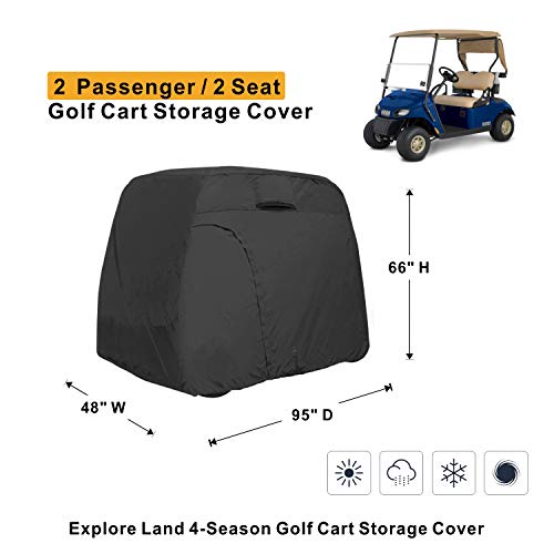 Explore-Land-100-Waterproof-Golf-Cart-Cover-Universal-Fits-for-24-Passenger-Yamaha-Club-Cart-EZGO-Golf-Cart