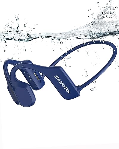SANOTO Kopfhörer Schwimmen Bluetooth 5.2 & MP3 Player, Blau
