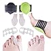 Toe Separators for Bunions Plantar Fasciitis Hammer Toes Yoga Sports By Toe Spacers Pro - Original Gel Toe Stretchers Straightener Spreaders pads - Small Toe Protectors For Men Women - Stop Foot Pain