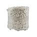 OurWarm 4-3/4-Inch by 1 Yard White Floral Pattern Lace Trim Embroidery Wedding Fabric for Decorating, Floral Designing & Crafts