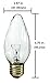 Pack Of 4 60/F15 60 Watt Decor Wrinkled Flame Medium Base Shatter Resistant Incandescent Light Bulb