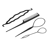 4Pcs Hair Twist Styling Clip Stick Pin Bun Braid Maker Hair Accessories Kit DIY Hair Style Tool