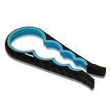 Twistoff Jar and Bottle Opener (Black/Light Blue)
