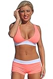A280 Coral Candy Slimsuit Top: 2X \ Bottom: M bikini swimsuit