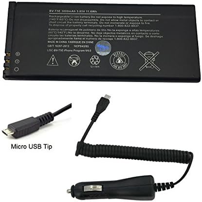 Good Quality Lithium Ion Battery 3.85V 11.6Wh 3000mAh BV-T5E BVT5E For Nokia Lumia 950 with Universal Car Charger - USA Seller