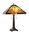 Chloe Lighting CH33359MR16-TL2 Innes Tiffany-Style Mission 2 Light Table Lamp 16-Inch Shade