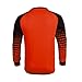 KELME Soccer Goalie Jersey Padded Uniform Kit - Goalkeeper Jersey, Shorts & Socks - Mens Football Padded Shirt - Kids and Adult Sizes (Orange, Kids 8)