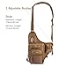 Piscifun Sports Shoulder Bag Fishing Tackle Bag Crossbody Messenger Sling Bags (Brown)