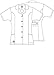 Adar Universal Lapel Collar Buttoned Top - 2629 - White - XL