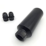 HotRod99 AN12 Aluminum Black Fuel Filter 100 Micron Stainless Mesh Element with a Magnet