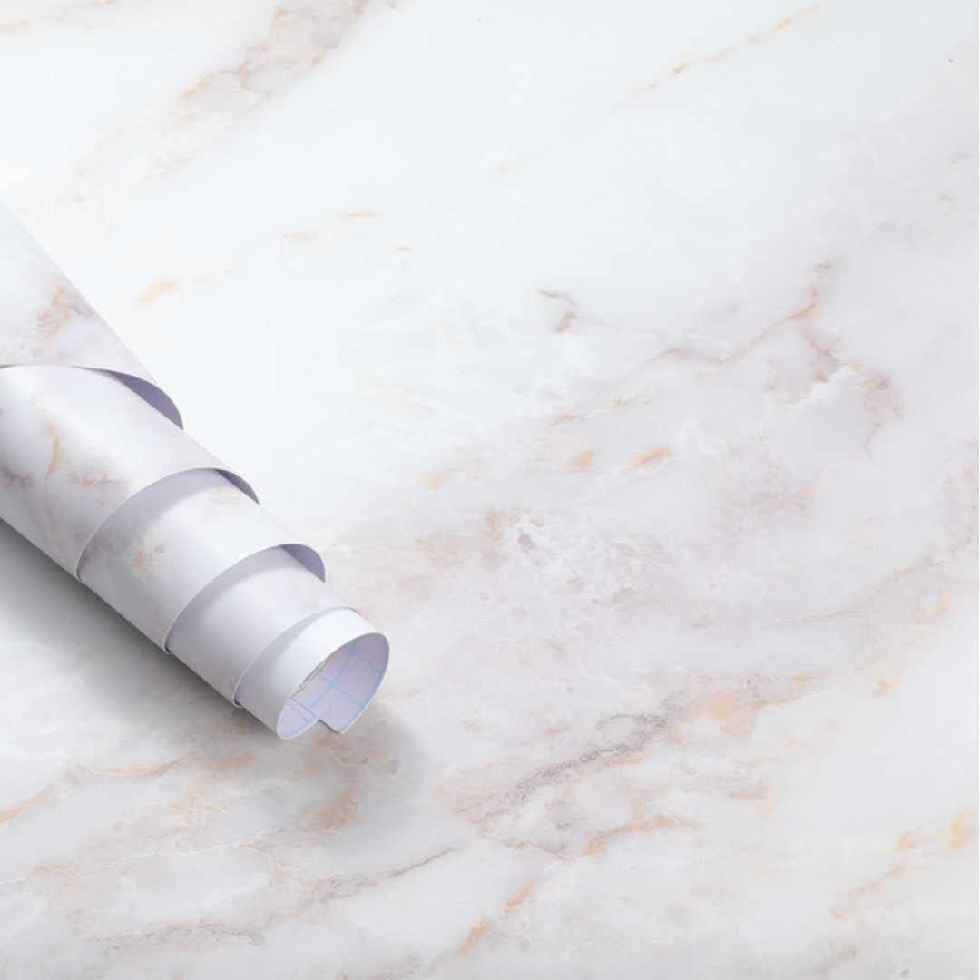 Amazon Rabbitgoo リメイクシート 大理石 厚手 防水 貼りやすい 剥がせる 90x0cm 壁紙 シート シール マットな高級感 壁 家具 フロア キッチン 台所 トイレ テーブル 床 賃貸適用 耐熱 防汚 防油 リフォーム Diy おしゃれ 大理石柄 壁紙