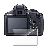 Camera Screen Protector,for Canon EOS 1200D 1300D T5 T6 Kiss X70 X80,MYECOGO Tempered Glass Clear Film, 0.33mm 9H Ultra-clear for Canon DSLR Camera(1200D 1300D)