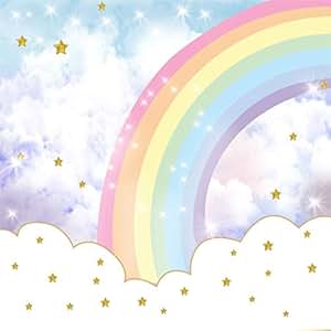 Amazon.com : Yeele 9x9ft Cartoon Rainbow Photography