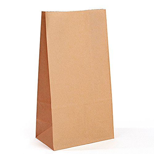 Halulu Paper Lunch Bags (6.1x3.9x12", brown)