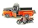 1948 Ford F1 Harley Davidson Truck 1/25 & 1948 Knucklehead Motorcycle Black Over Orange