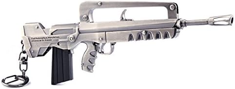 manhuancheng Games Metal 1/6 FAMAS Assault Rifle Model Figure Arts Toys Collection Keychain Gift
