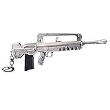 ML.PRODUCTS Hot Fortress Night Action Figure from FORTNITE Assault Rifle famas Gun Model Alloy Weapons Keychain PUBG Toy Battle Royale - 16.5CM