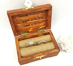Wood ring holder, custom ring holder, personalized wood ring bearer, wedding ring holder, wedding ring box