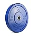 X Training Equipment Premium Color Bumper Plate Solid Rubber with Steel Insert - Great for Crosstraining Workouts (35lb Single (Blue))