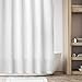 mDesign Cotton Waffle Knit Shower Curtain - Hotel Style Shower Curtain - Luxury Spa Quality Waffle Weave Fabric Cotton Shower Curtains for Bathroom - Bath and Shower Curtains - 108