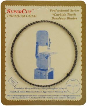 SuperCut B105G12H3 Carbide Impregnated Bandsaw Blade, 105" Long - 1/2" Width, 3 Hook Tooth