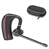 Bluetooth Headset, Wireless Bluetooth 4.1 In Ear Earpiece Earphones Headphones with Noise Reduction Hands Free w/Mic for Office/Business/Workout/Driver/Trucker by FIRENTE