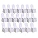 Juvale 20-Pack Spandex Dining Chair Cover – Stretch Seat Slipcover Protector for Wedding, Party, Banquet, Anniversary, Event, and Decoration - White