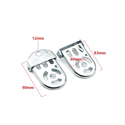 Tong Yue Bike Folding Foot Peg MTB Mountain Bicycle Pedal Cycling Metal Footrest,1 Pair