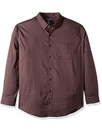 Camisa de manga larga elástica de manga larga con botones y flexión grande y alta para hombre Van Heusen