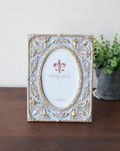 Amazon Co Jp 全体にあしらわれたゴールドの装飾が豪華なフォトフレーム 卓上 シャビーシック お洒落 輸入 インテリア 飾り デザイン エレガント アンティーク調 カメラ