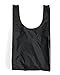 BAGGU Large Reusable Shopping Bag, Foldable Ripstop Nylon Tote for Laundry or Shopping, Black