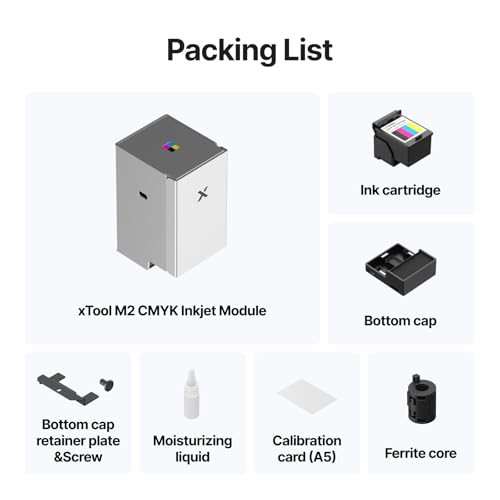 xTool CMYK Inkjet Printing Module for xTool M2