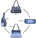 Tinksky Classic Fashion Tote Handbag Leather Shoulder Bag Perfect Large Tote Ls1193 (blue)