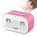 Alarm Clock, LED Emoji Travel Alarm Clock / Smart Desk Clock / Candy-Colored Digital Clock for Kids Battery Operated (Pink)
