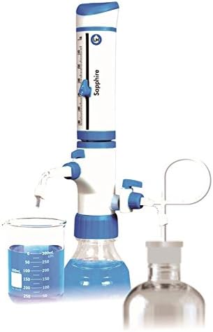 10-100mL Sapphire Research Grade Bottle Top Dispenser w/Dual Inlet Technology