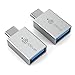 [2 Pack] iClever IT01 Type-C to USB 3.0 AF Adapter for MacBook Pro, MacBook Air, The Lumia 950, Lumia 950 XL, OnePlus 2, Nokia N1, Lenovo Zuk Z1, Nexus 5X, Nexus 6P, Grey