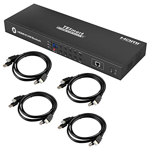 TESmart 8 Port HDMI KVM Switch 4K @ 30Hz with