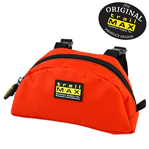 TrailMax Original Pommel Pocket Saddle Bag for Western or Endurance Saddle, 600D Polyester with a PVC Coating for Water- & UV-Resistance, Orange
