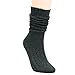 Galsang Women's Socks Thick Knit Wool Thermal Casual Crew Socks,Cozy Warm Slouch Cotton Knit Calf Socks Gift For Women,#K809 (solid A156)