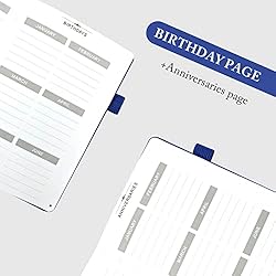 DRAPHY Address Book with Alphabetical Tabs, Elegant